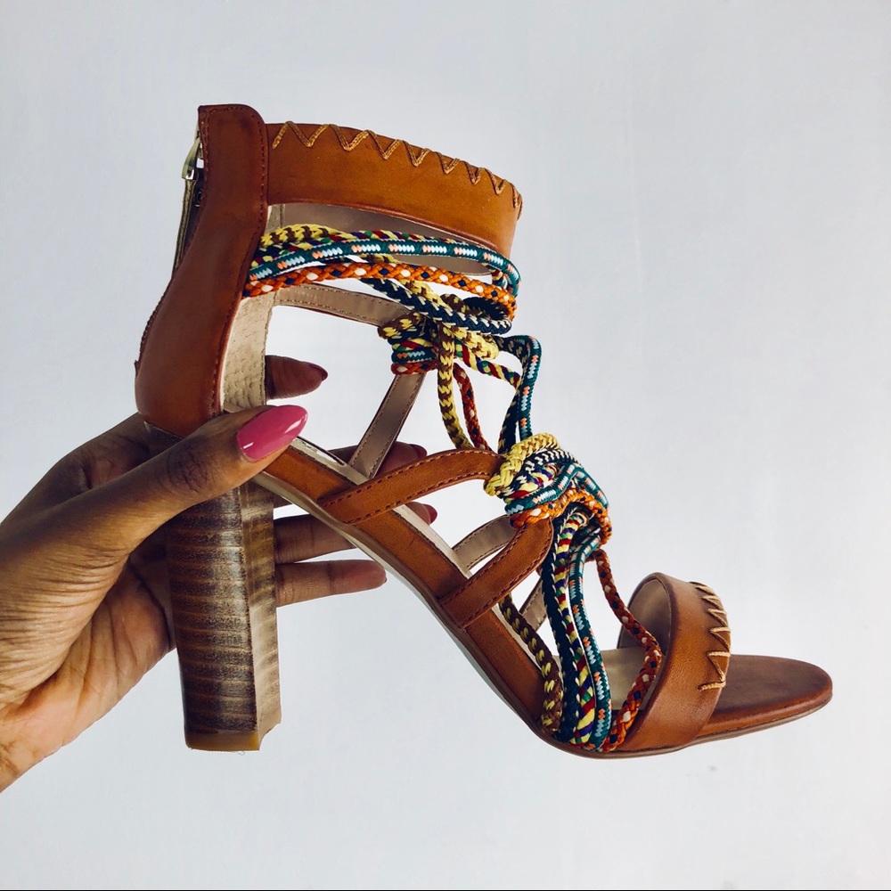 EXE genuine leather tribal sandals - Picture 5 of 8